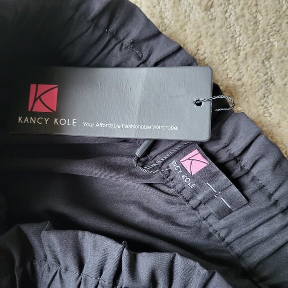 Women’s Kancy Kole High Waist A-Line Skirt – Size L – Black – NWT - Picture 8 of 9